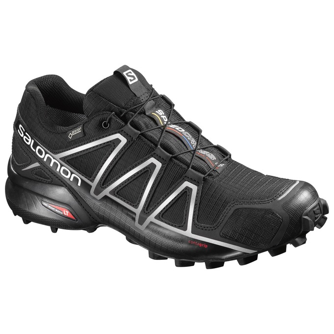 Buty Do Biegania W Terenie Męskie Salomon SPEEDCROSS 4 GTX® - Czarne - Polska (236-AQKHTR)